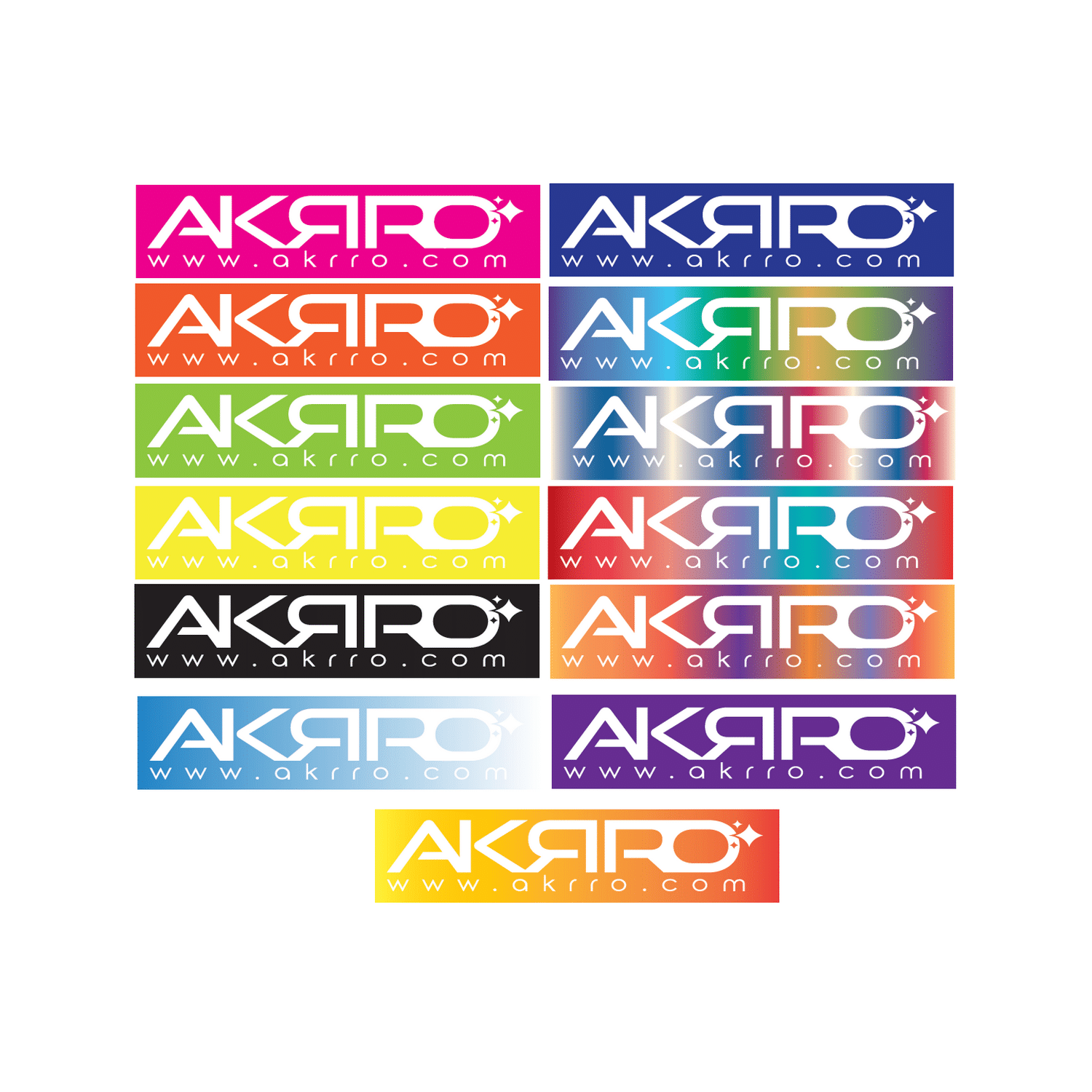 Adhésif autocollant sticker AKRRO.COM - Akrro Detailing