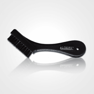 Mini brosse cuir et textile - Alchimy7