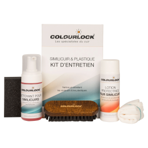 Kit d'entretien pour similicuir et plastique avec lotion protectrice (125/150ml)